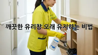 깨끗한 유리창, 오래 유지하는 비법! ✨