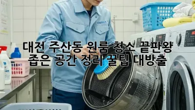 🏡 대전 주산동 원룸 청소 끝판왕! ✨ 좁은 공간 정리 꿀팁 대방출